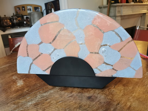 Applique da parete con ventaglio vintage in Murano