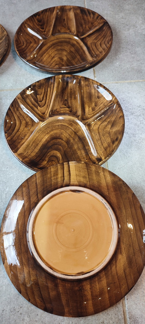 Image 1 of Keramische borden met vakverdeling x6