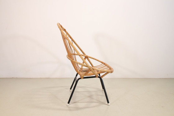Image 1 of Chaise vintage en rotin de Rohe Noordwolde