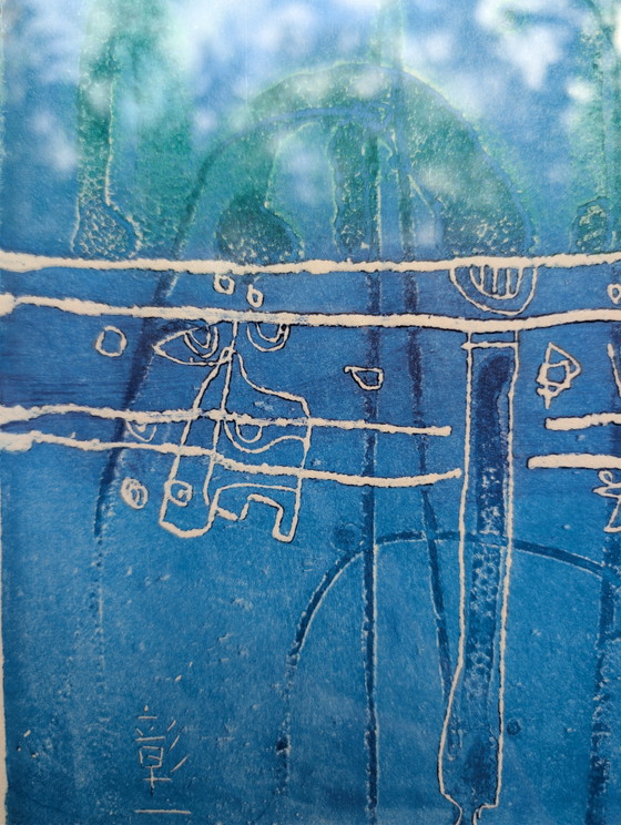 Beautiful Wood Print by Japanese Artist Shoichi Hasegawa. 43 of 110 Pieces, Signed – Lithographs & prints (photo 7 of 10)