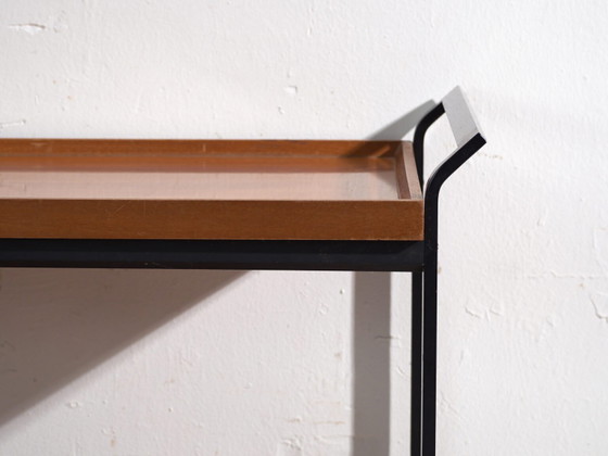 Carrito de servicio antiguo OPAL – Alemania, circa 1960 – Carritos de bar, Wood, polished steel (photo 37 of 40)