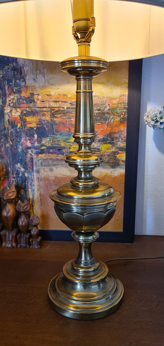 Image 1 of Mid-Century messing Stiffel tafellamp 