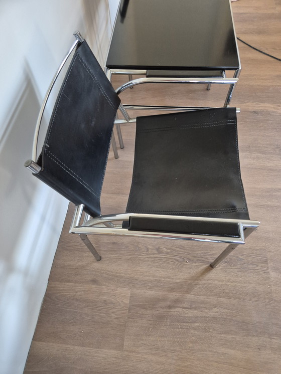 Image 1 of Fauteuil Gerard Vollenbrock en deux parties et table d'appoint, années 1980