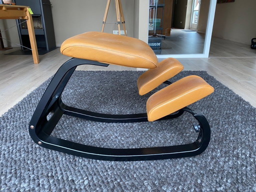 Stokke ergonomische balans stoel - leer