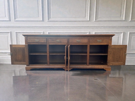 Image 1 of Solid oak sideboard – 2195090 cm – High quality