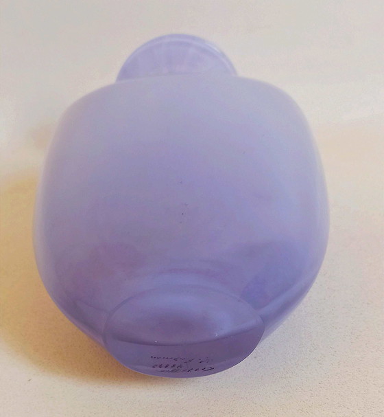 Image 1 of Bleu Lavande Vase 1980s by Kjell Engman Height 24.5 cm