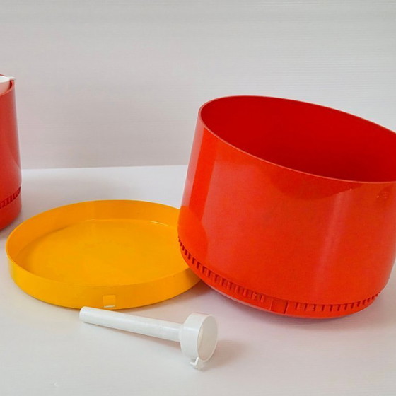 Image 1 of COPPIA DI VASI ROTONDI VINTAGE 1970 NENA BALSARI VASTILL BY-REFLEX ANNI '70