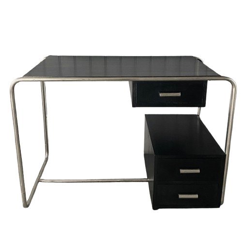 Modernist desk, Bauhaus, 1930-45, Vintage, Restored