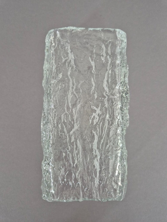 Image 1 of Lampada da parete Kaiser Leuchten in vetro ghiacciato, anni '60/'70, vintage Mid-Century