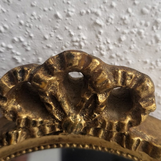 Image 1 of Vintage gouden ovale boogspiegel