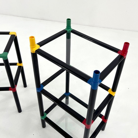 Image 1 of Étagère modulaire postmoderne sur pied, années 1980