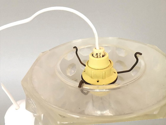 Image 1 of Lampada a sospensione retrò in cristallo trasparente anni '70
