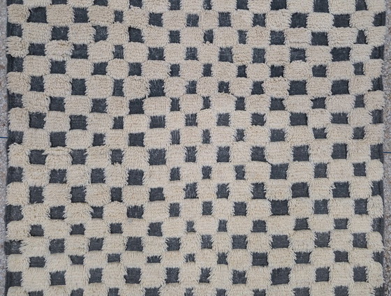 Image 1 of Berber Rug - 261 cm x 153 cm - white and gray Wool