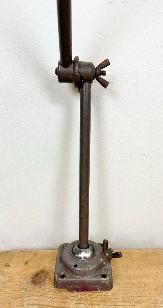 Image 1 of Brown Industrial Workshop Table Lamp, 1960s