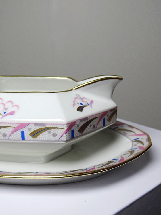 Image 1 of Saucière Art Déco porcelaine de Limoges Bernardaud B&Co Unique