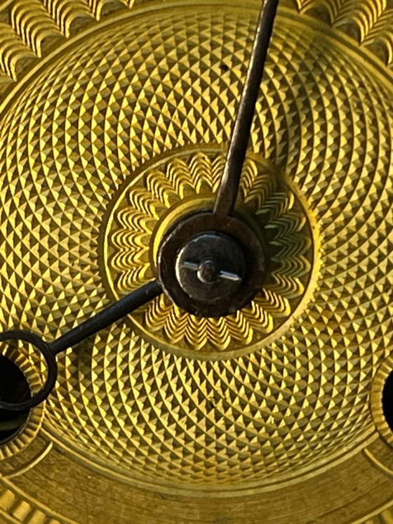Image 1 of Empire Period Clock Gilt Bronze Art and Science Attributes