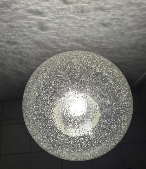 Image 1 of Vintage vloerlamp bubbel glas 