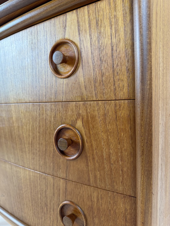 Image 1 of Gunnar Falsig for Holstebro Møbelfabrik – Sculpted Danish Teak Secretary