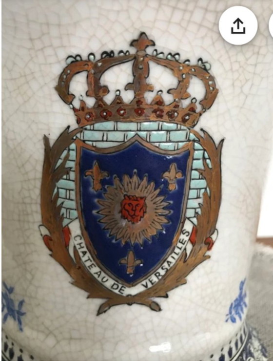 4 piezas de cerámica de Versalles, Wong Lee International, Decoración, Azul (foto 10 de 11)
