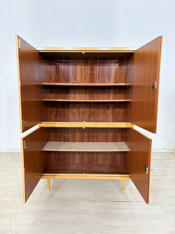 Image 1 of linnenkast uit de jaren 60 / vintage kledingkast / kledingkast in mid-century stijl