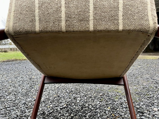 Mid Century Designer Teak Sessel JAROSLAV SMIDEK TON, Holz, Beige (Foto 3 von 6)