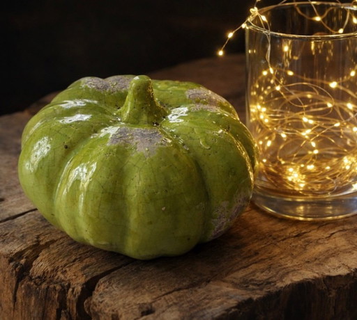 Citrouille céramique décorative grand modèle