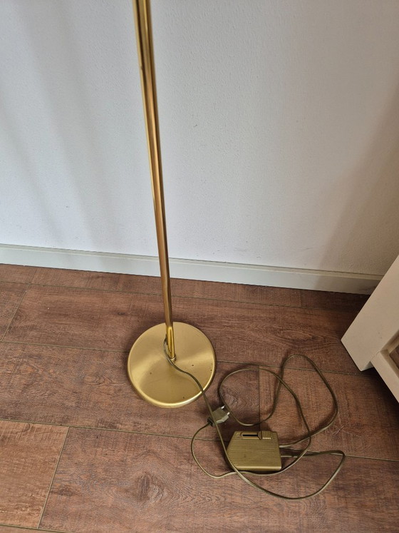 Floor light - Reading lamp - Notary floor lamp - Standard lamp - Holtkötter - Dimmer. – Brass (photo 10 of 17)
