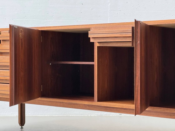 Image 1 of Palissanderhouten dressoir, Associazione Piccola Industria, Cantù, Italië, jaren 60