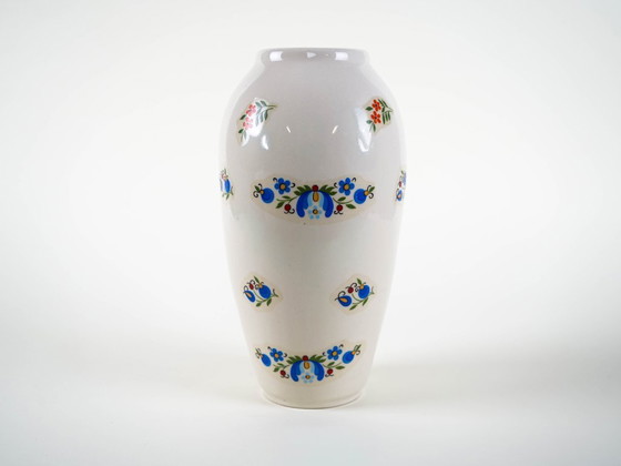 Image 1 of Porcelain vase, Kashubian design, 1980s, made in Poland