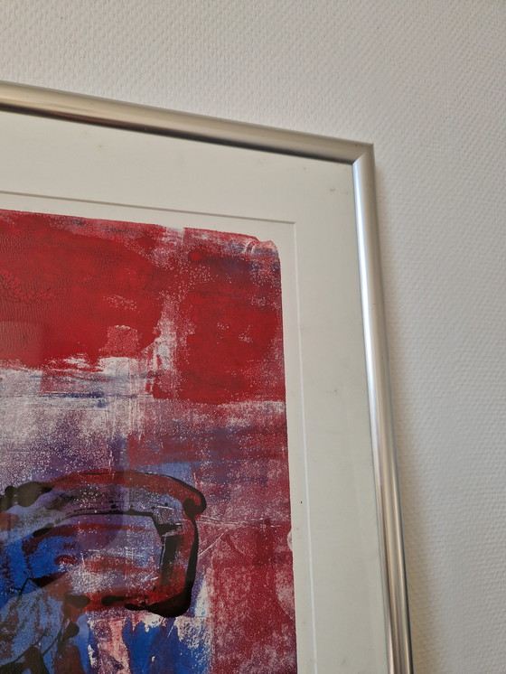 Image 1 of Figurative abstract painting anatomy colorful 60 x 88