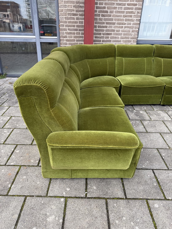 Image 1 of Set di divani componibili vintage XL da 7 pezzi anni '70