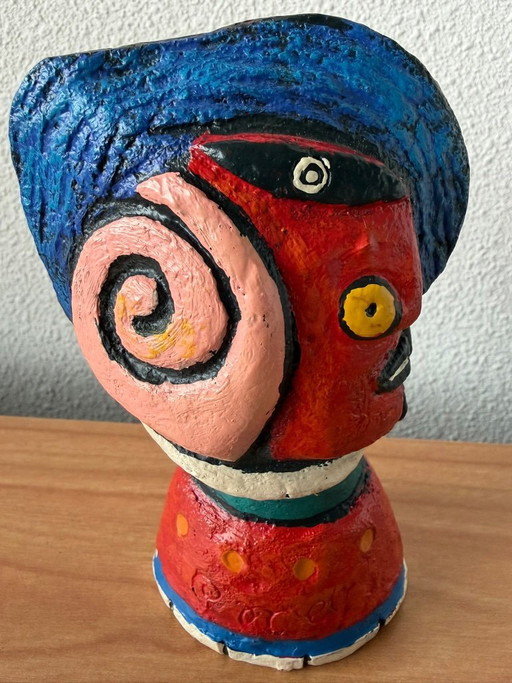 bunte Clemens Briels Figur / Flaschenverschluss
