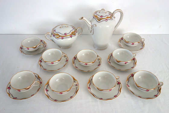 Image 1 of Servizio da caffè in porcellana Haviland per 9 persone, inizio XX secolo, set da 20