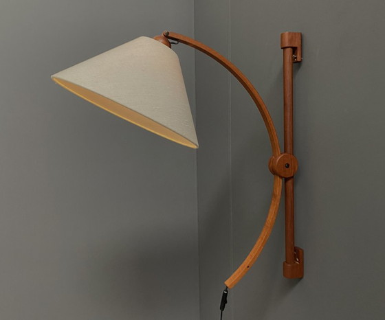 Image 1 of Applique murale danoise en teck de la marque Domus Denmark, années 1970