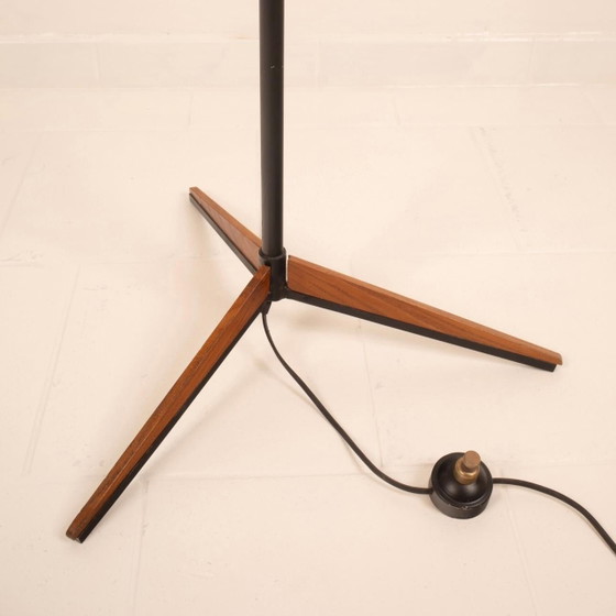 Stilnovo Lampada da terra Mid Century Ottone & Vetro Opalino – Lampade da terra, Iron, Wood (photo 17 of 22)