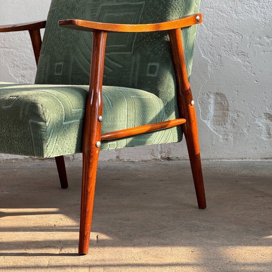 Image 1 of Pair of Mid-Century Yugoslavian Sculptural Armchairs, 1960s