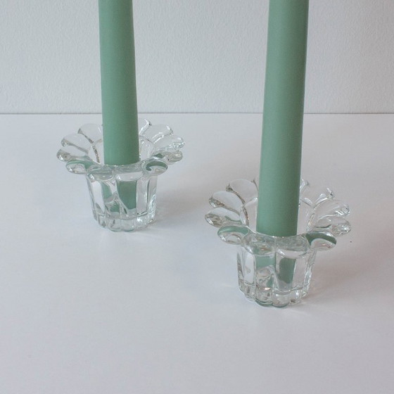 Candelabros de cristal estilo Reims de los años 80 – Portavelas, Glass (photo 3 of 10)