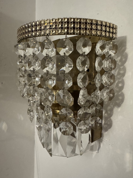 Image 1 of 1970s brass pendant wall lights