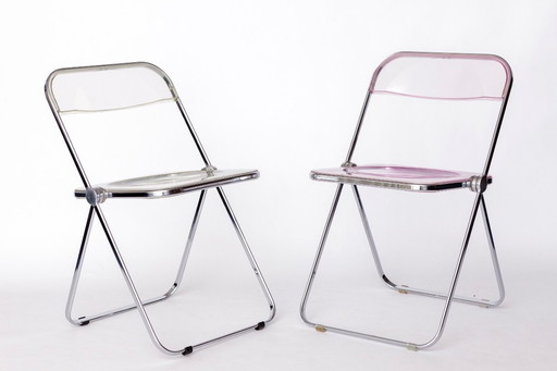 Paar vintage Castelli Plia klapstoelen, jaren 1970 Italië, origineel ontwerp
