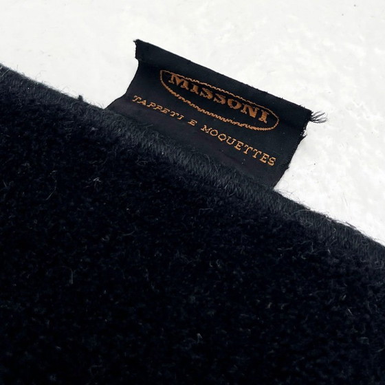 Image 1 of Large Geometric Wool Rug from Missoni, 1980s