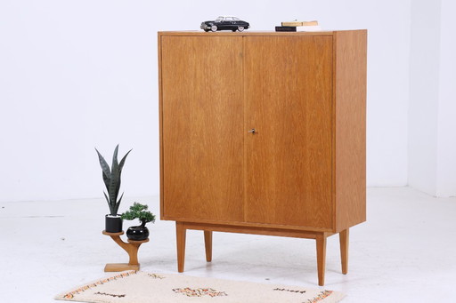 Hellerau linen cupboard 602/B from the 60s | Mid - Century closet storage cupboard vintage compartment cupboard 70s #06-35