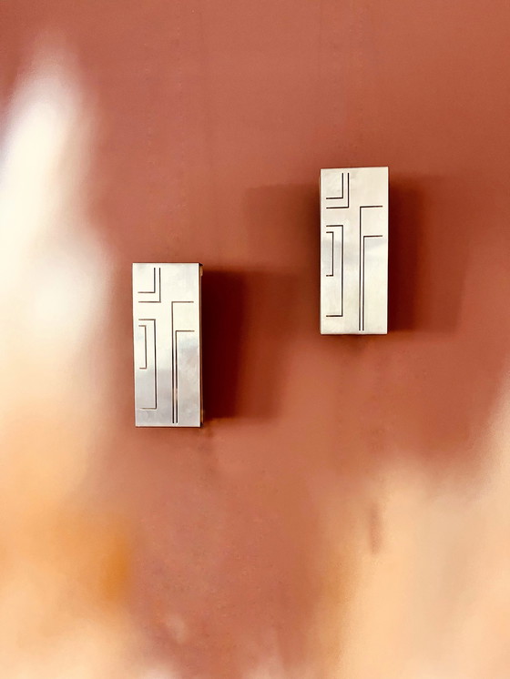 Image 1 of Set einzigartiger minimalistischer Wandlampen