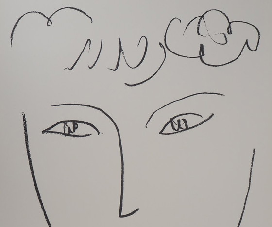 Henri Matisse : Portrait de La Pompadour, Affiche D'Époque En Lithographie – Paper (photo 2 of 6)