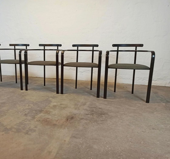 4 x sillas de comedor Carlo Bimbi – Textil, Metal (photo 8 of 15)