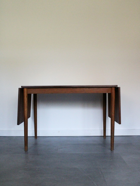 Vintage Danish extendable dining table in teak with leaves – Wood (photo 6 of 11)