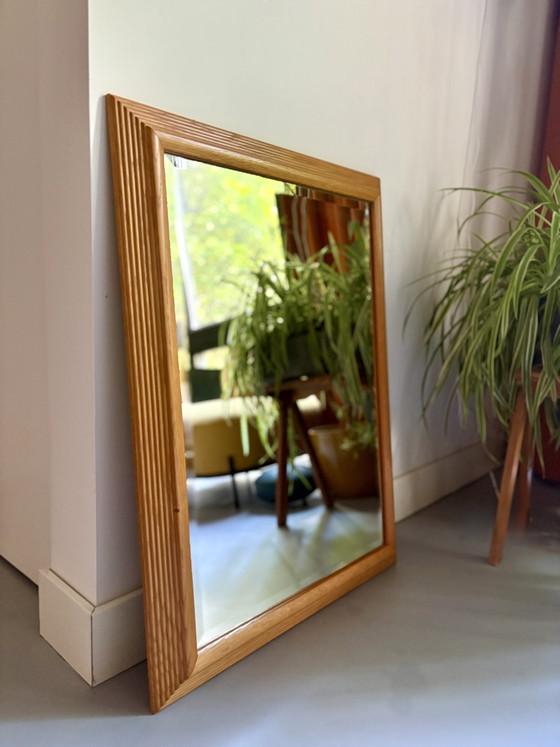 Image 1 of Beautiful Vintage Pine Mirror