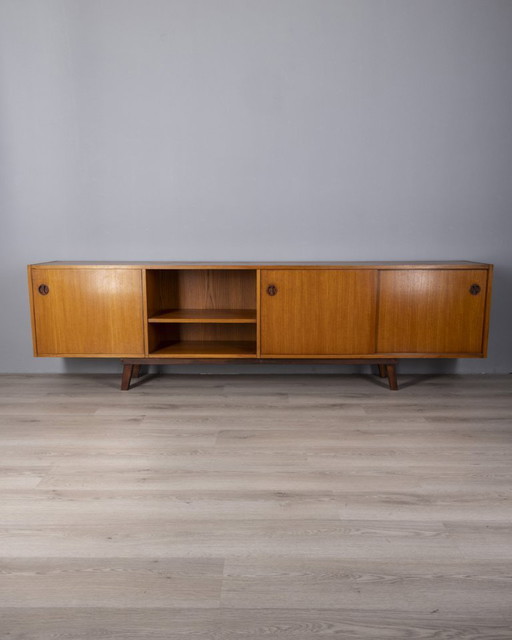 Vintage 60's sideboard sideboard in Teak wood Italian design