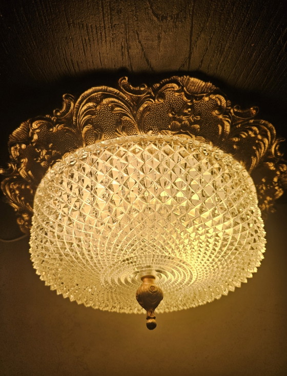 Image 1 of Hollywood Regency Ceiling Lamp 60s/70s