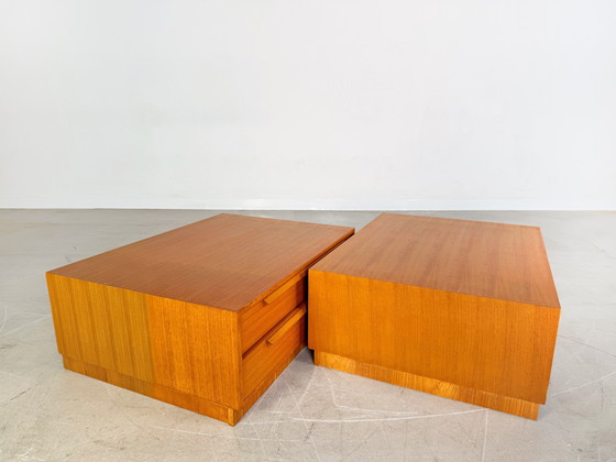 Image 1 of 2x Credenza originale WK Möbel in teak, cassettiera di metà secolo anni &#39;60