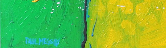 Image 1 of Paul Megens large painting 'Does a flower have a soul?'